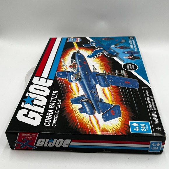 GI Joe Cobra Rattler Construction Set With 224 Pieces Brand New Hasbro - Picture 6 of 10